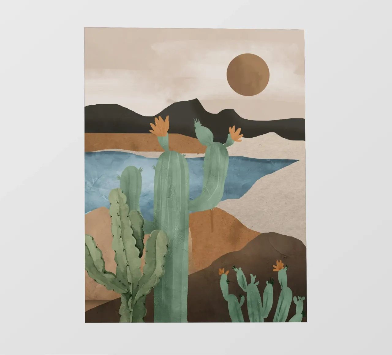 Paesaggio di cactus 2 pellicola backlit da ThingDesign