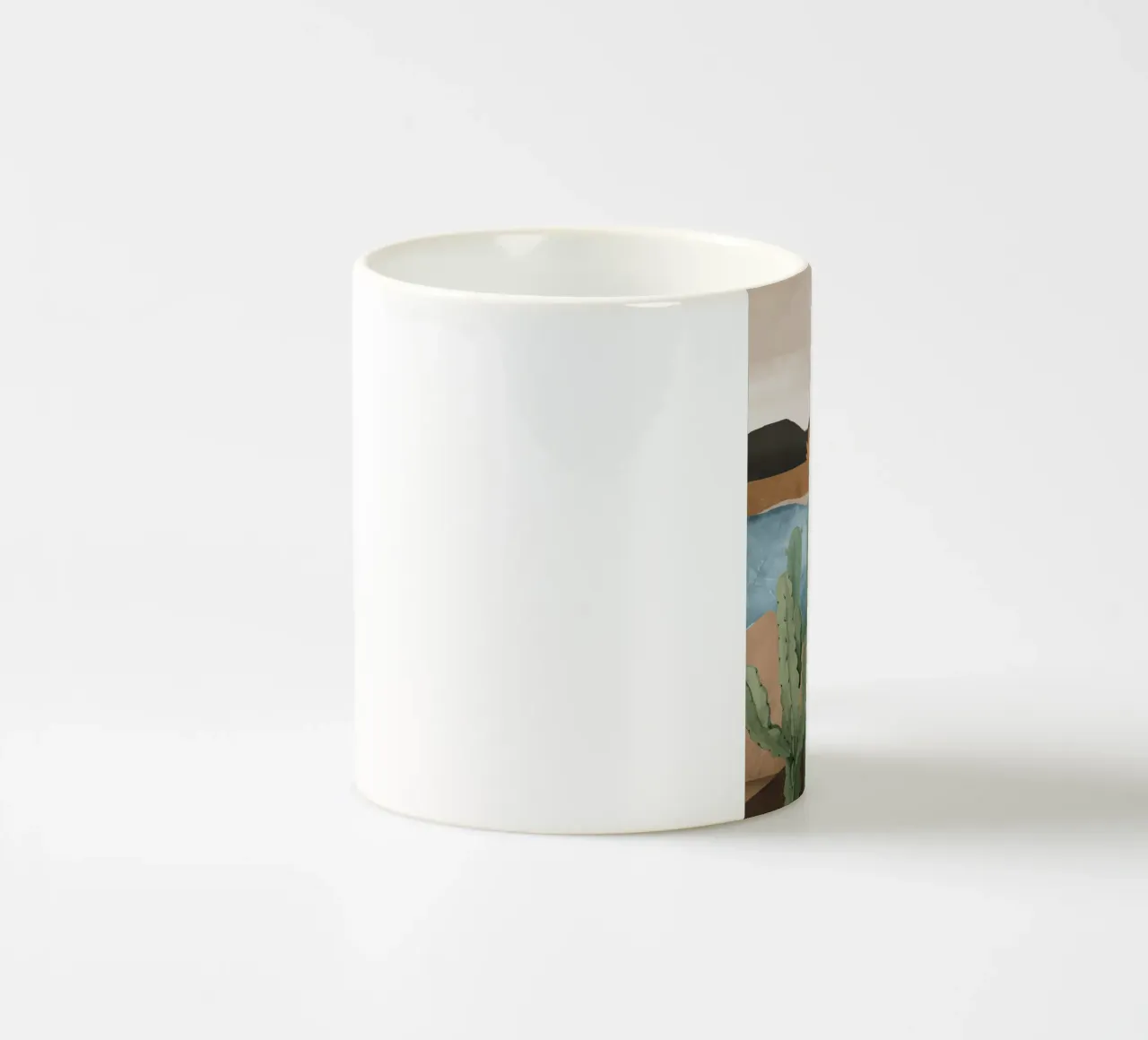 Paesaggio di cactus 2 tazza in ceramica da ThingDesign