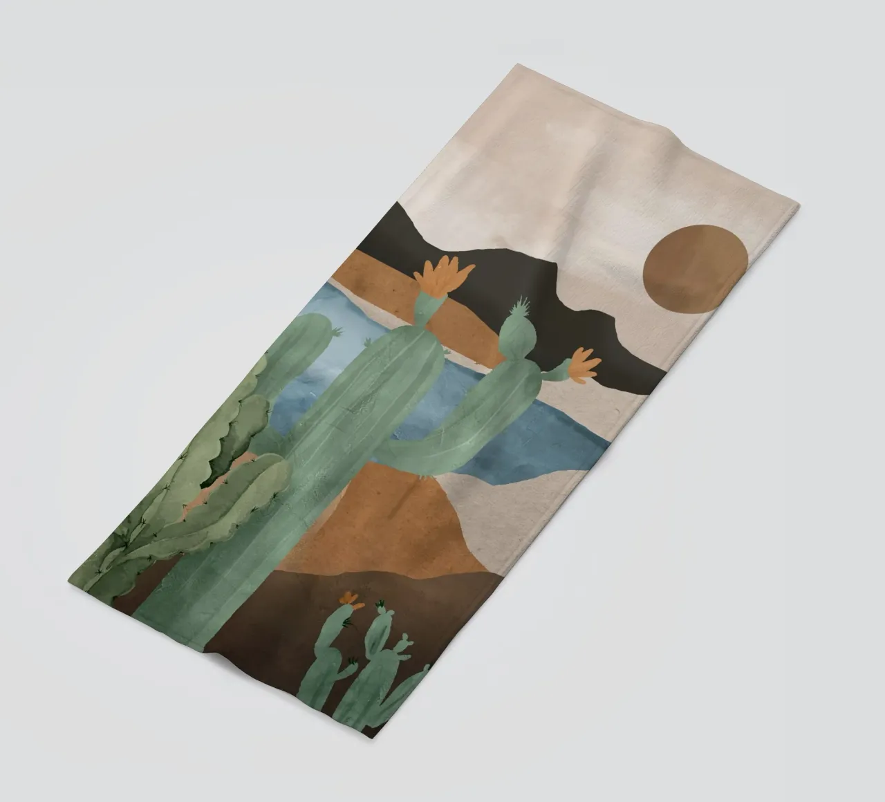 Paesaggio di cactus 2 telo mare da ThingDesign