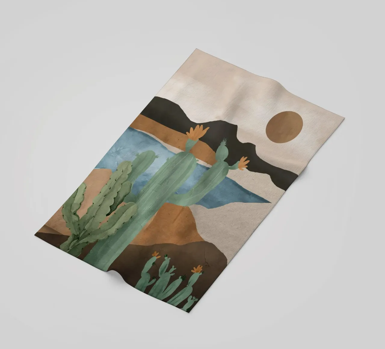Paesaggio di cactus 2 telo mare da ThingDesign