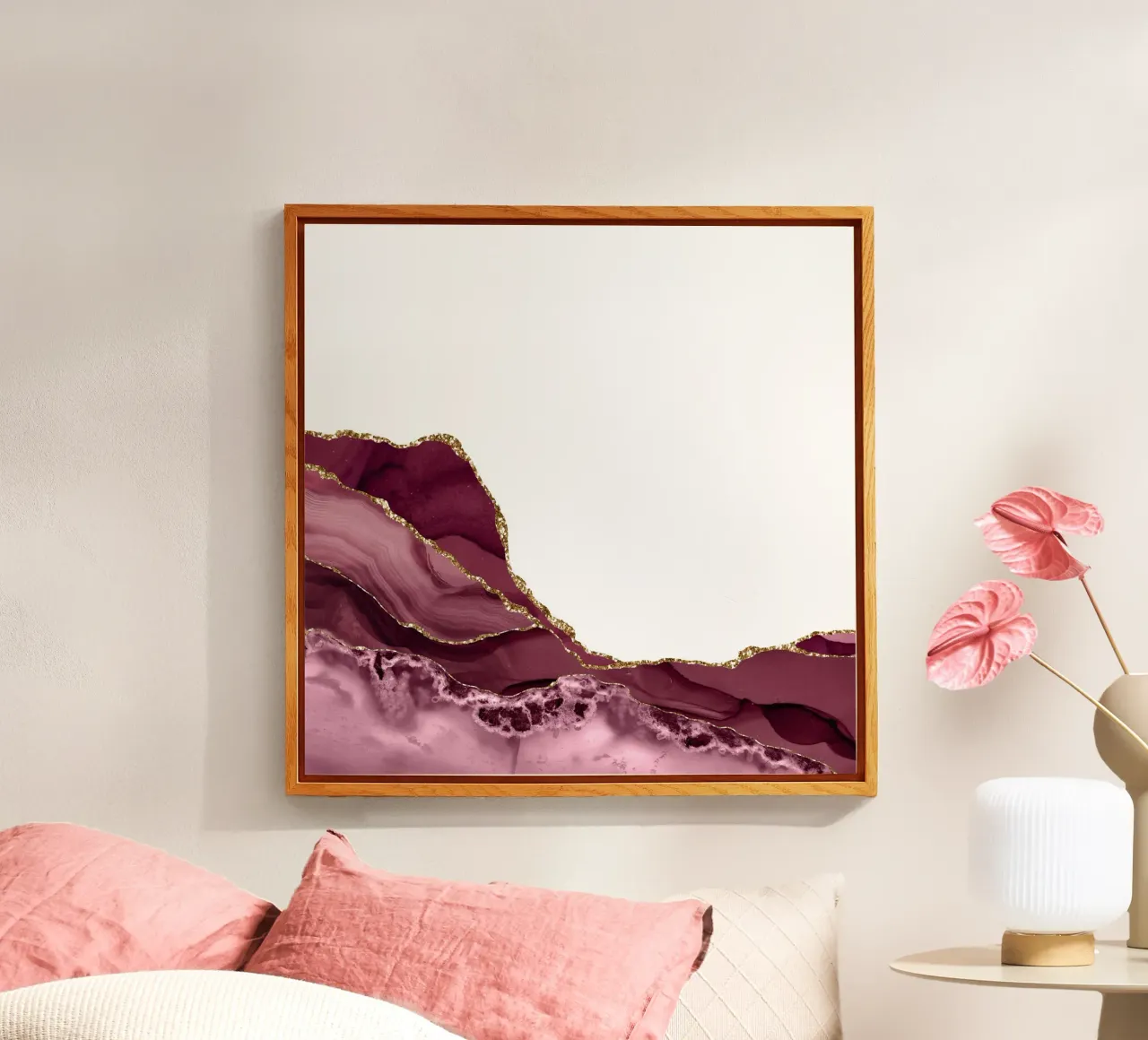 Agata bordeaux e oro Texture 23 plexiglass da Gemstone Textures