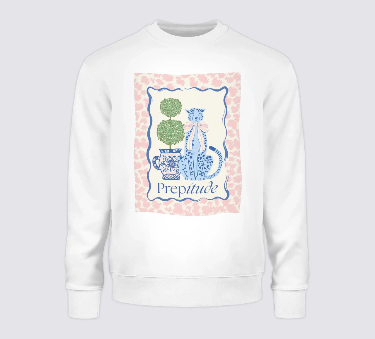Prepitude Blue Leopard felpa da Studio Birchwood