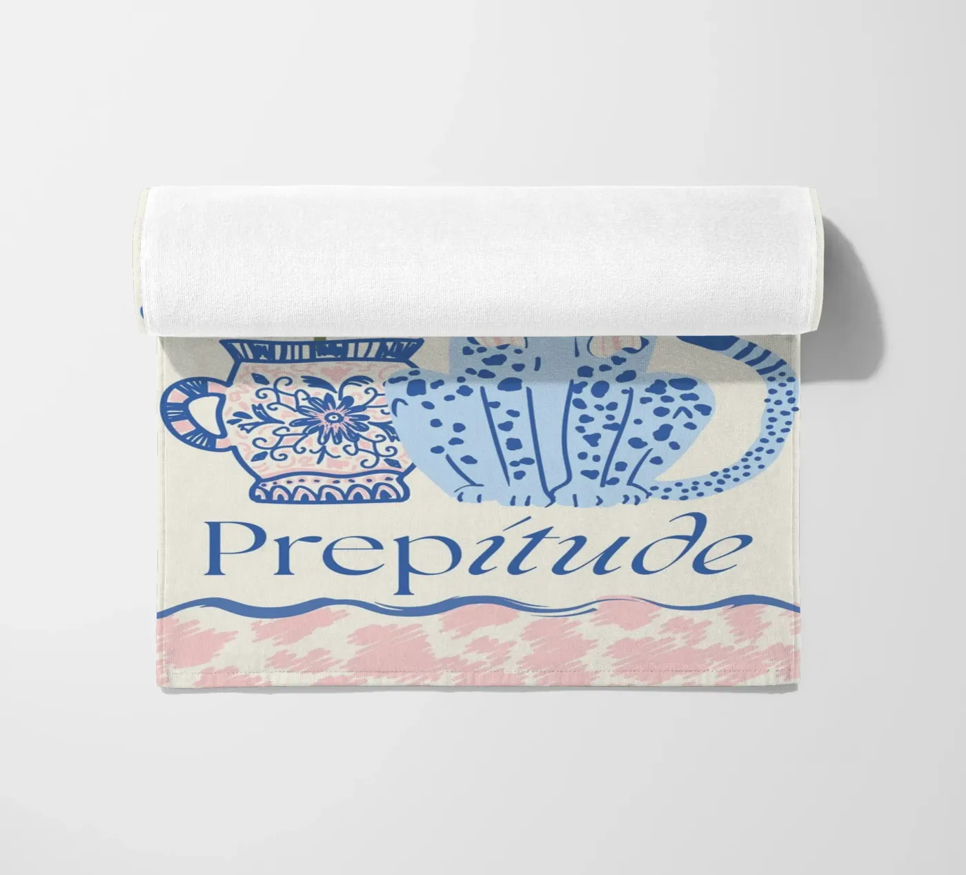 Prepitude Blue Leopard telo mare da Studio Birchwood