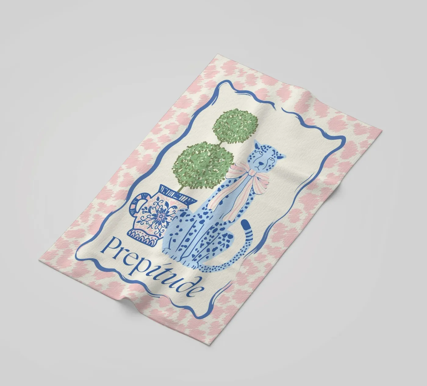 Prepitude Blue Leopard telo mare da Studio Birchwood