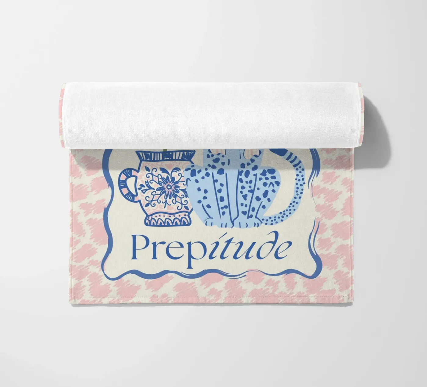 Prepitude Blue Leopard telo mare da Studio Birchwood