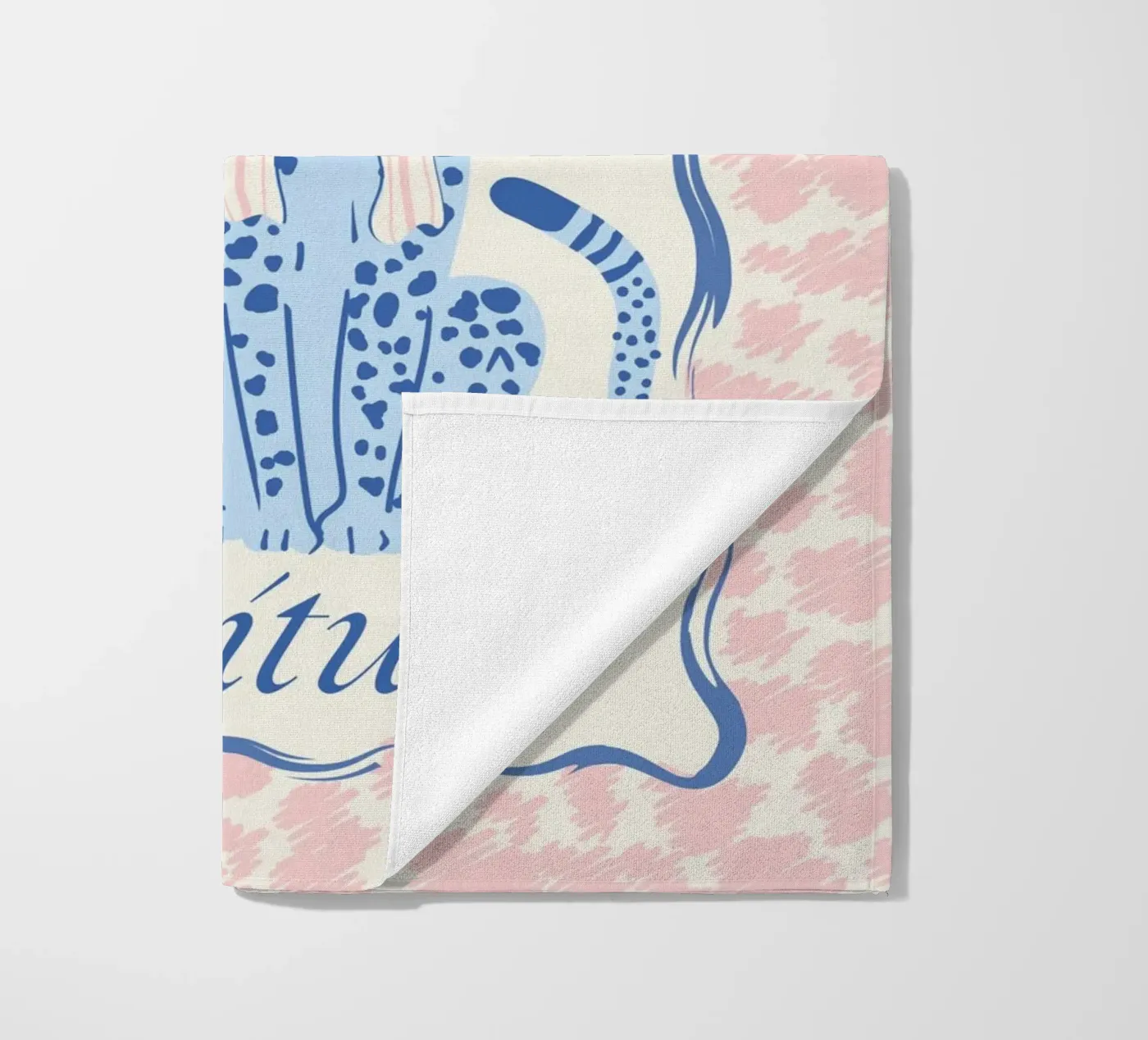Prepitude Blue Leopard telo mare da Studio Birchwood