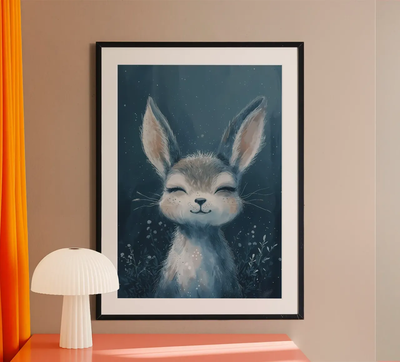 Sconosciuto sognante poster con telaio in legno da Manh beo