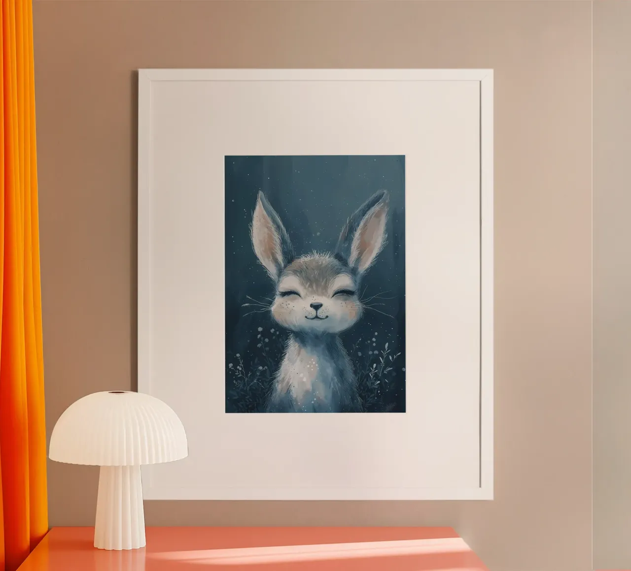 Sconosciuto sognante poster con telaio in legno da Manh beo