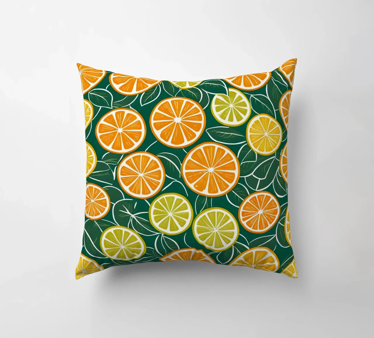 Citrus Slice Delight Kissen von Artistic-shop