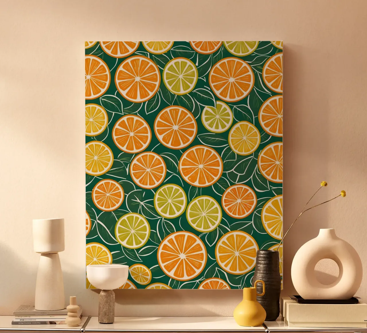 Citrus Slice Delight canvas by Artistic-shop