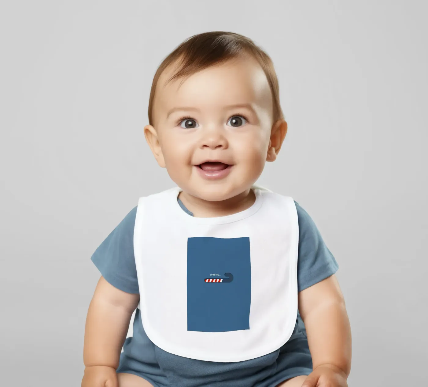 Loading baby bib by Doozal