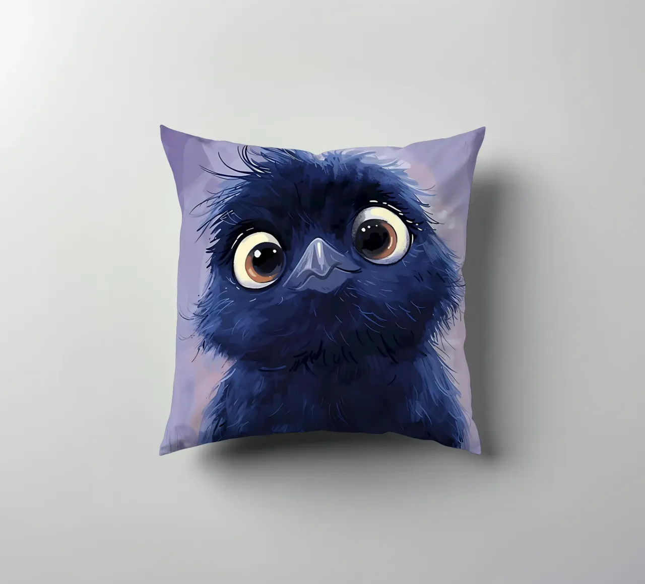 Uccello blu soffice cuscino da Manh beo