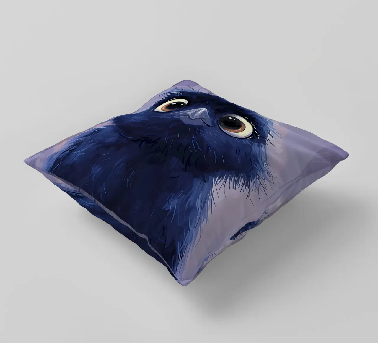 Uccello blu soffice cuscino da Manh beo