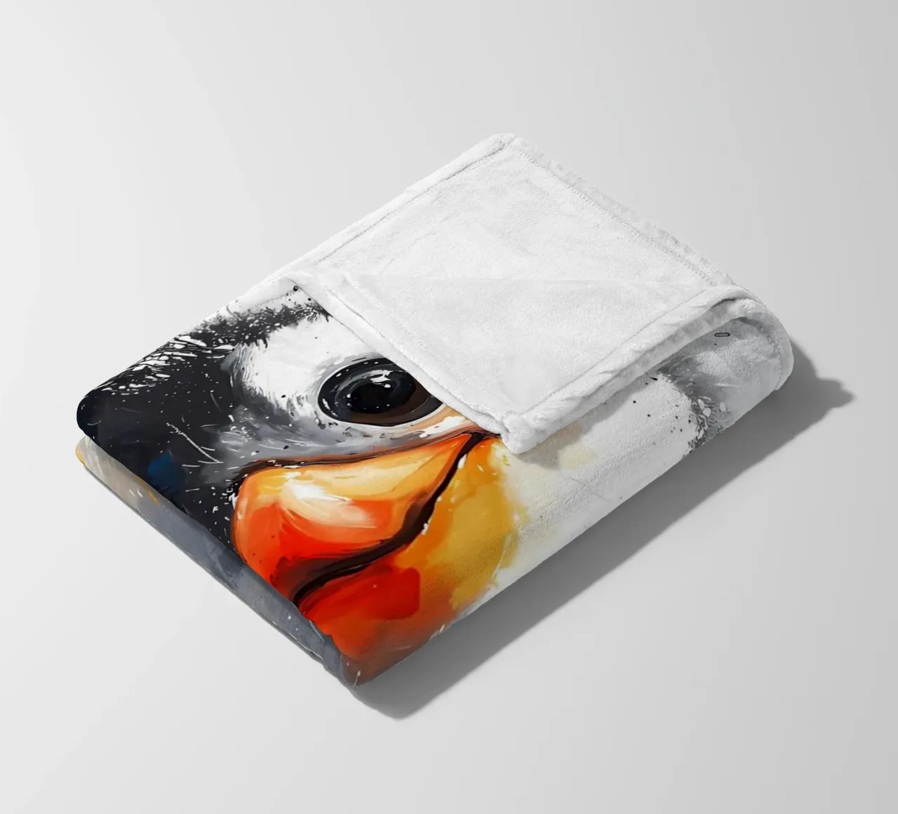 Fluffy Penguin Chick_ Verspieltheit in Person Fleecedecke von Manh beo