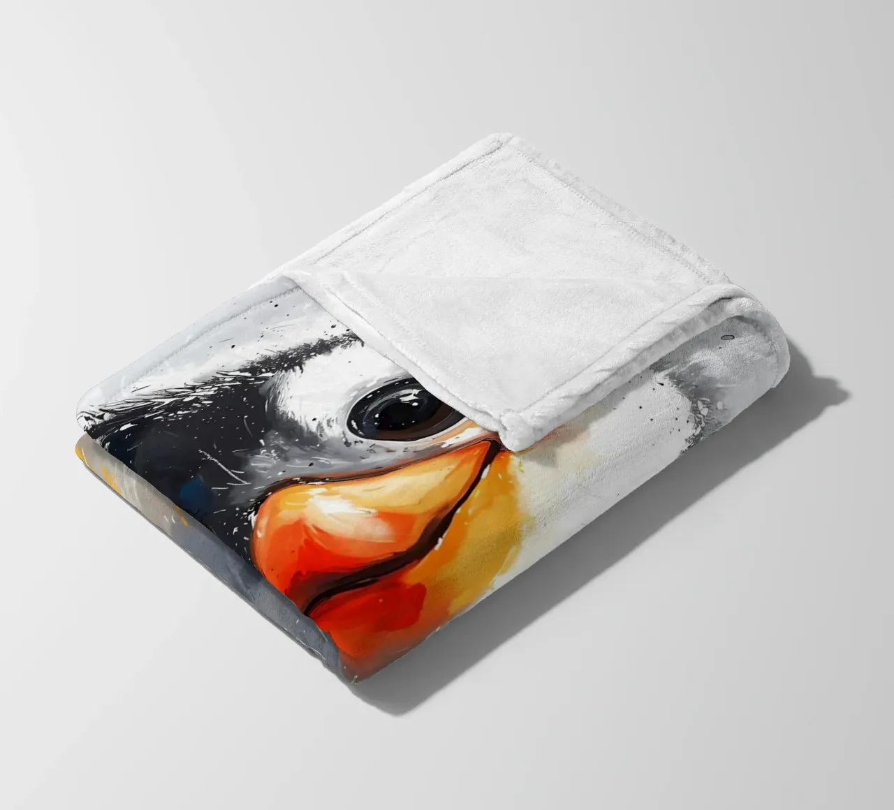 Fluffy Penguin Chick_ Verspieltheit in Person Fleecedecke von Manh beo