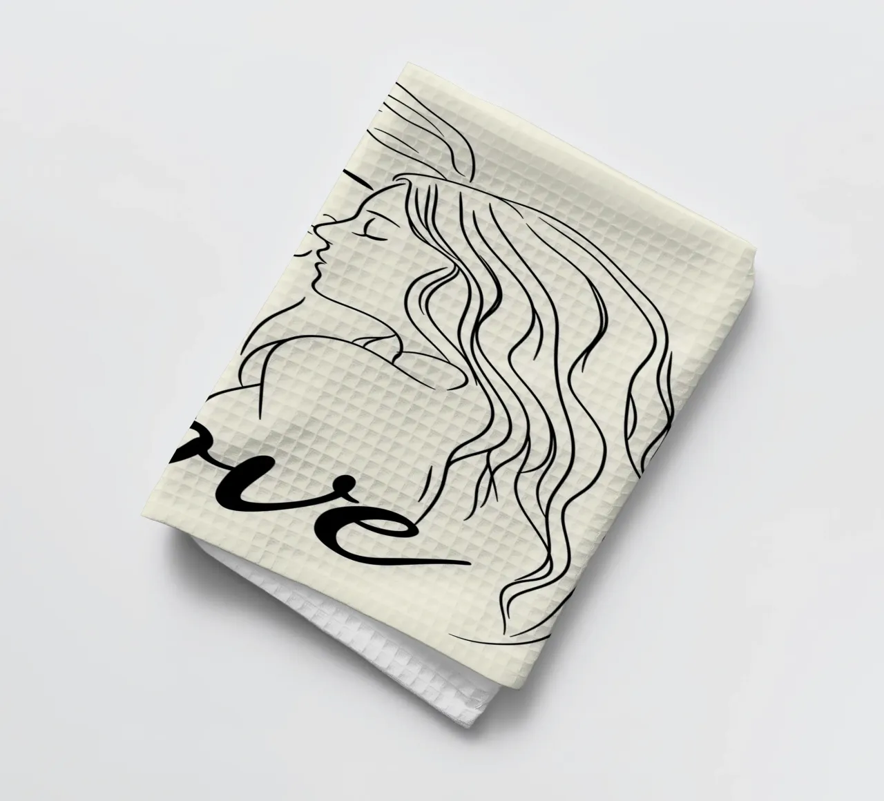 Linear Love theedoek van Motivate-Today