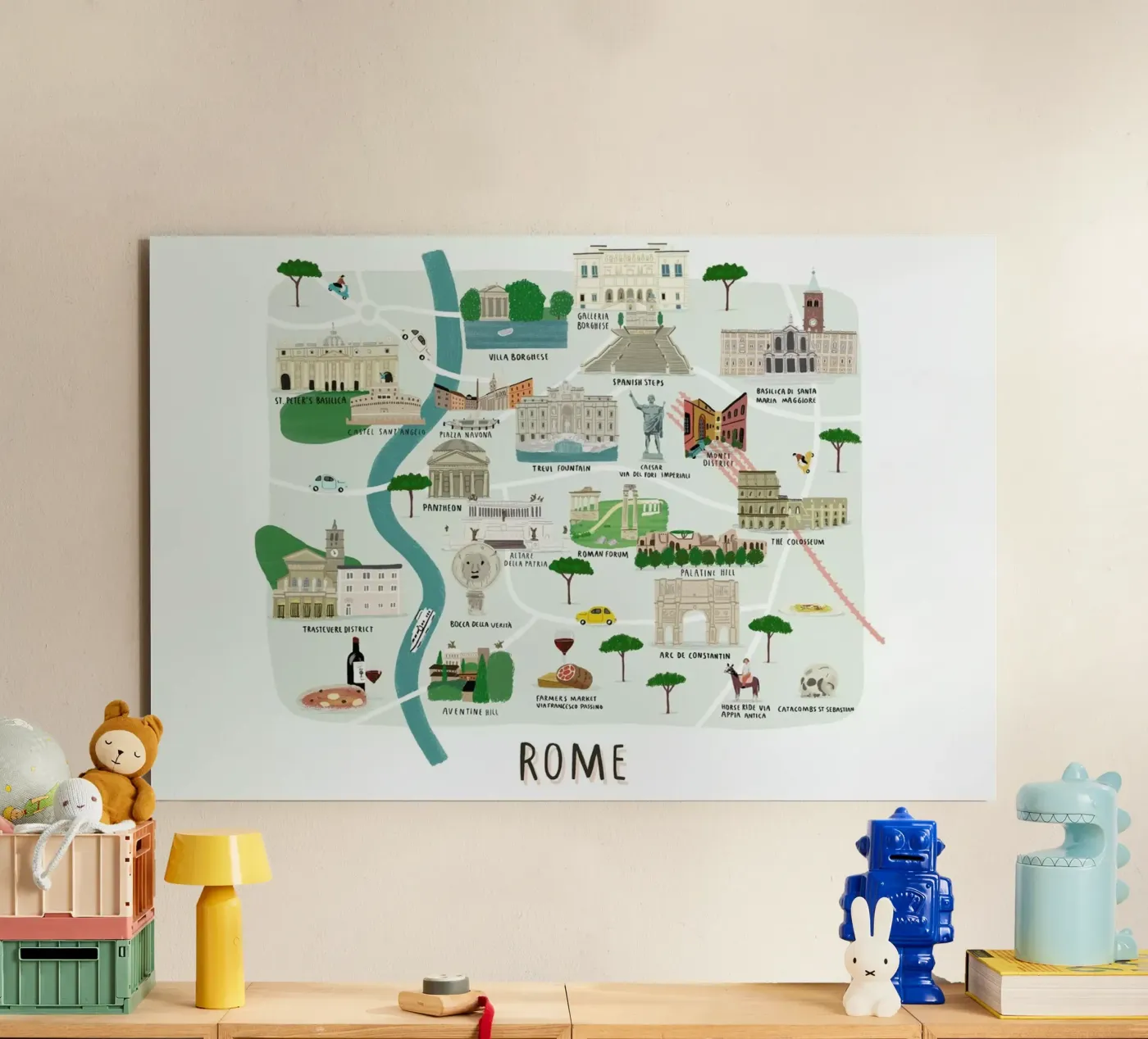Mappa di Roma pannello forex da Alex Foster
