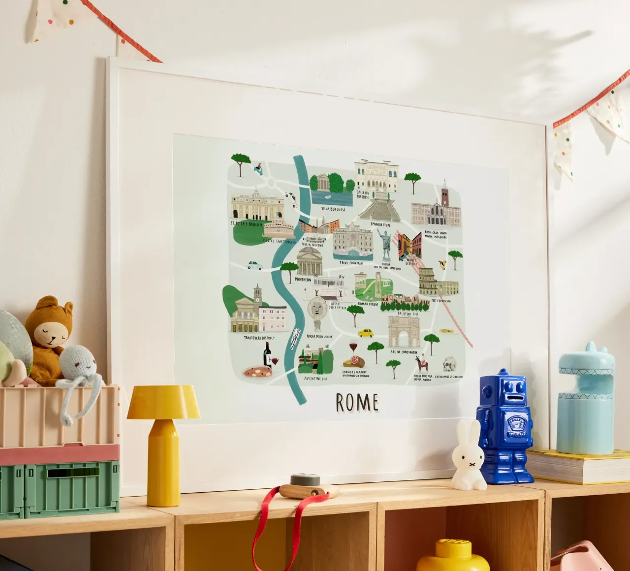 Rome Map poster by Alex Foster