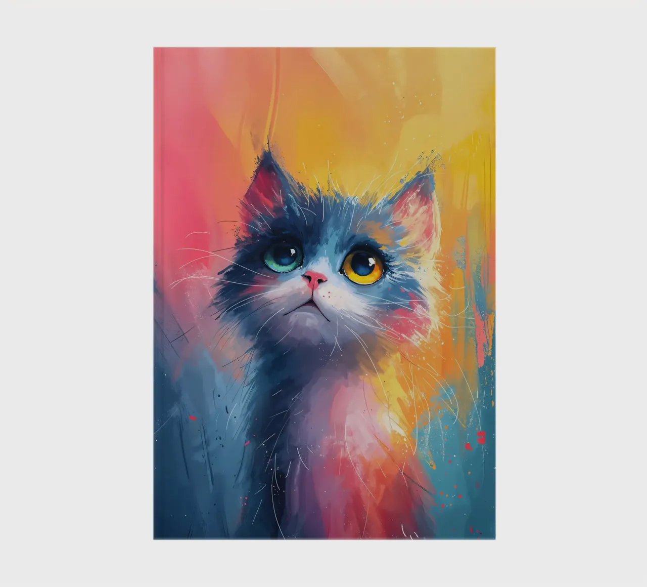 Gaze of Whimsy Cat notebook by Manh beo
