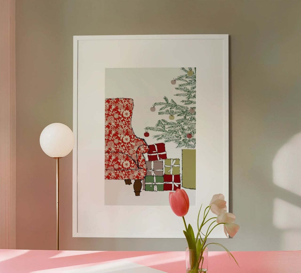 Happy Christmas Time poster van Nathys_illustration