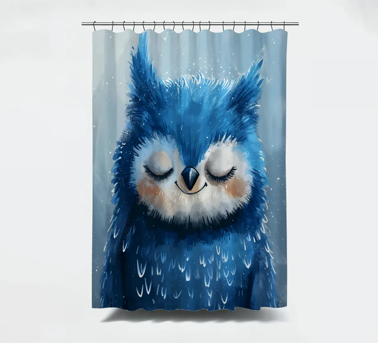 Gentle Gaze Fox shower curtain by Manh beo
