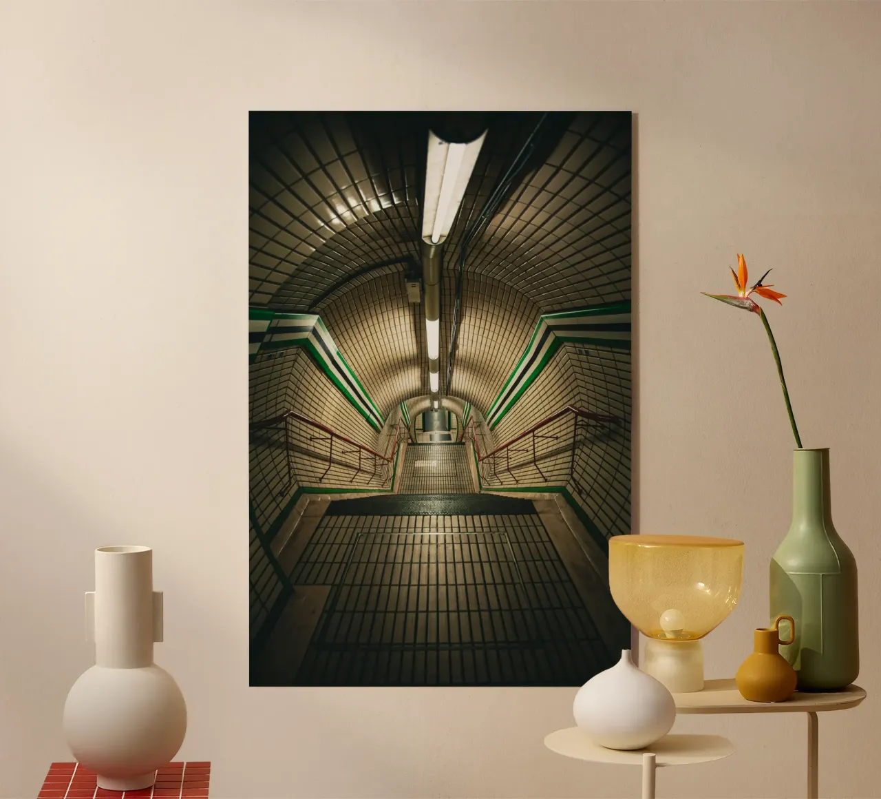 London Underground plexiglass da Flo Klein Gallery