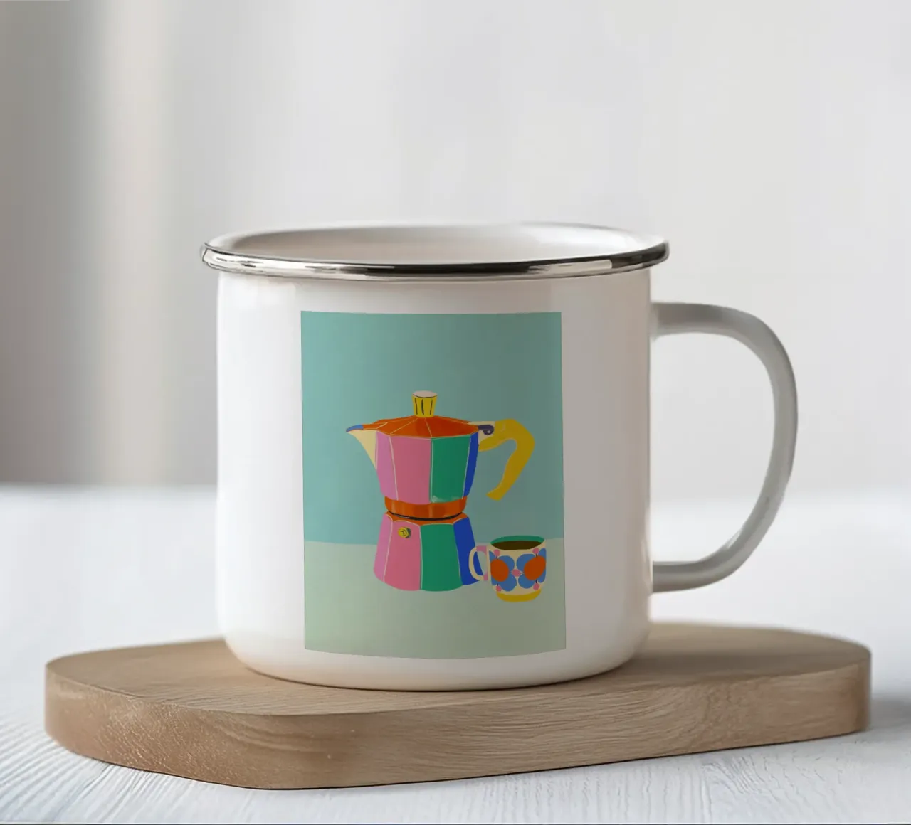 Cafetiere tazza in smalto da GigiRosado