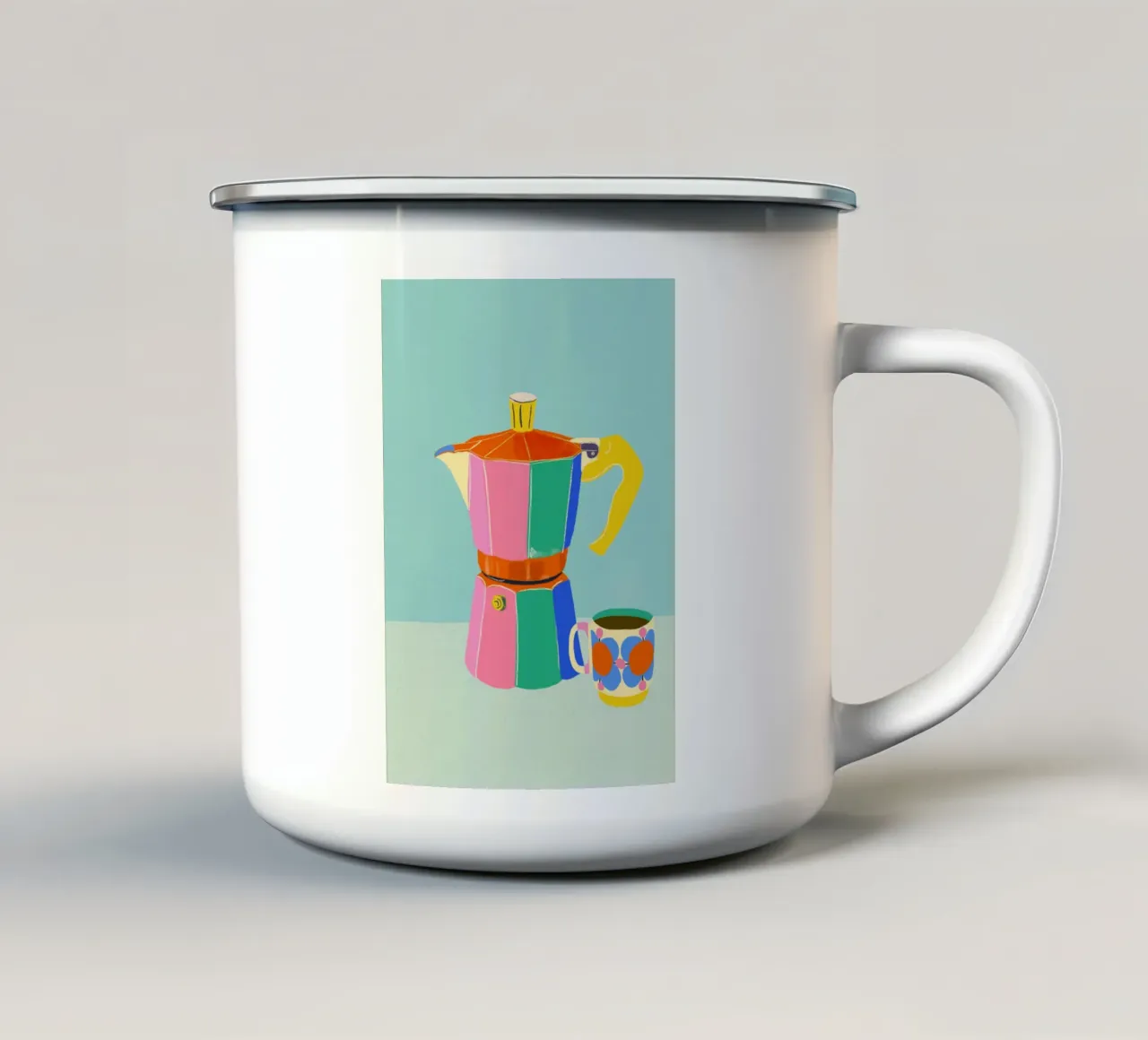 Cafetiere tazza in smalto da GigiRosado
