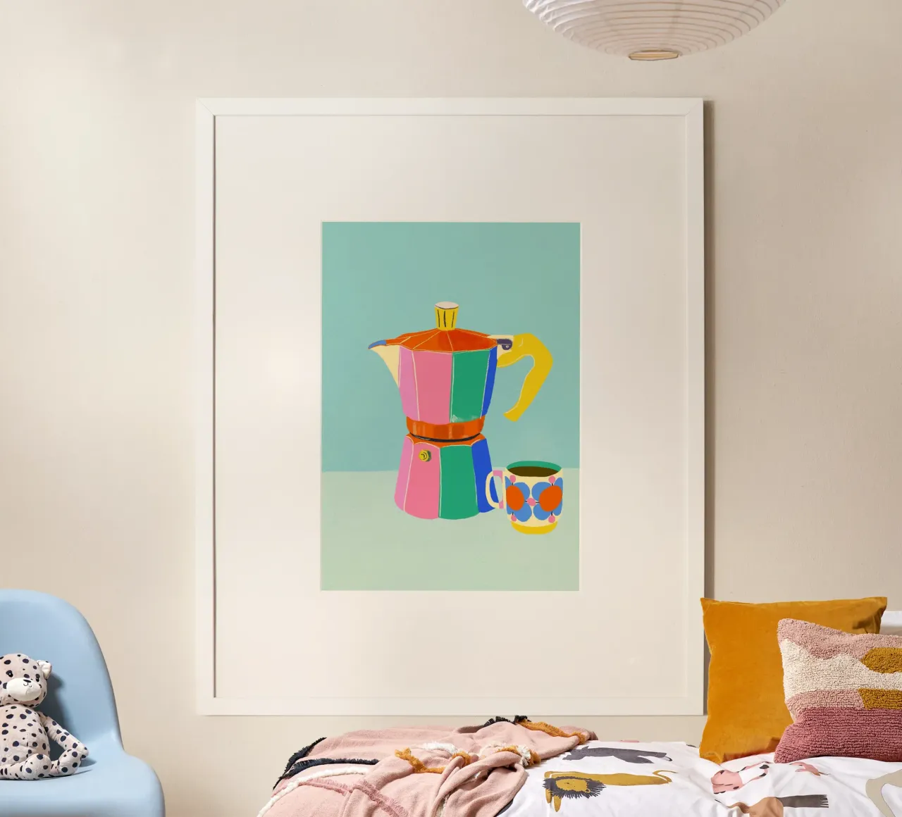 Cafetiere poster con telaio in legno da GigiRosado