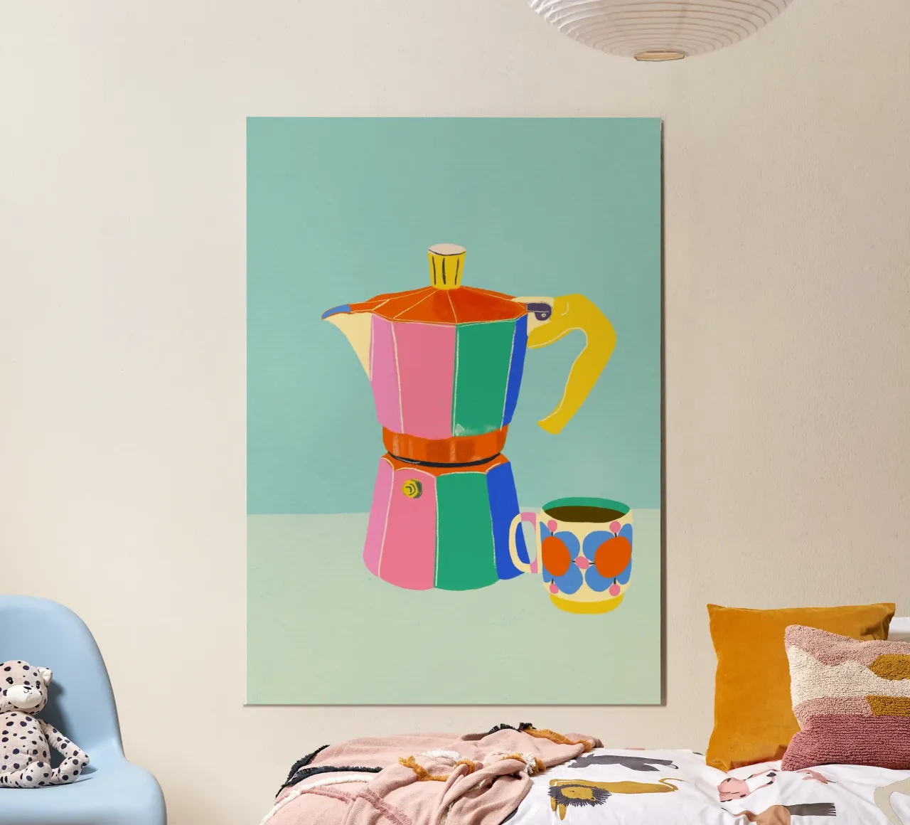 Cafetiere poster con telaio in legno da GigiRosado