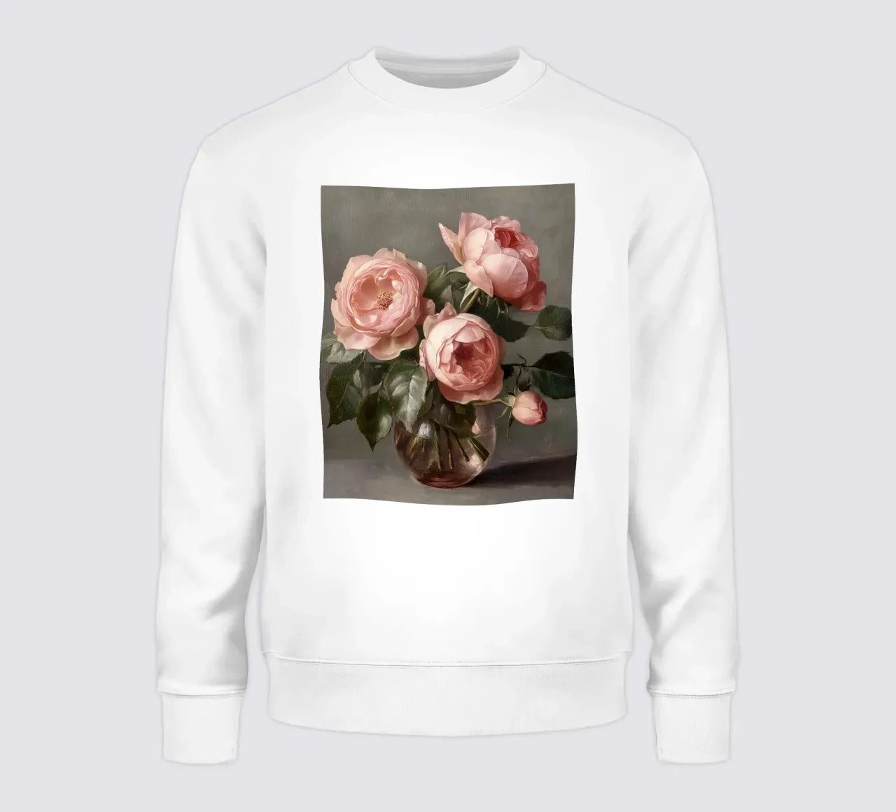 Rosa Rosa Romantico Vintage Botanico Floreale Amore Valentines felpa da Gentle Echoes Art