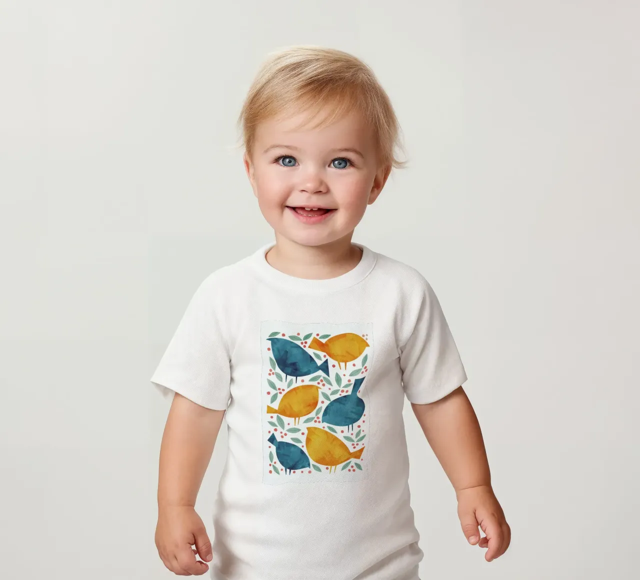 Birds baby t-shirt by Tracie Andrews