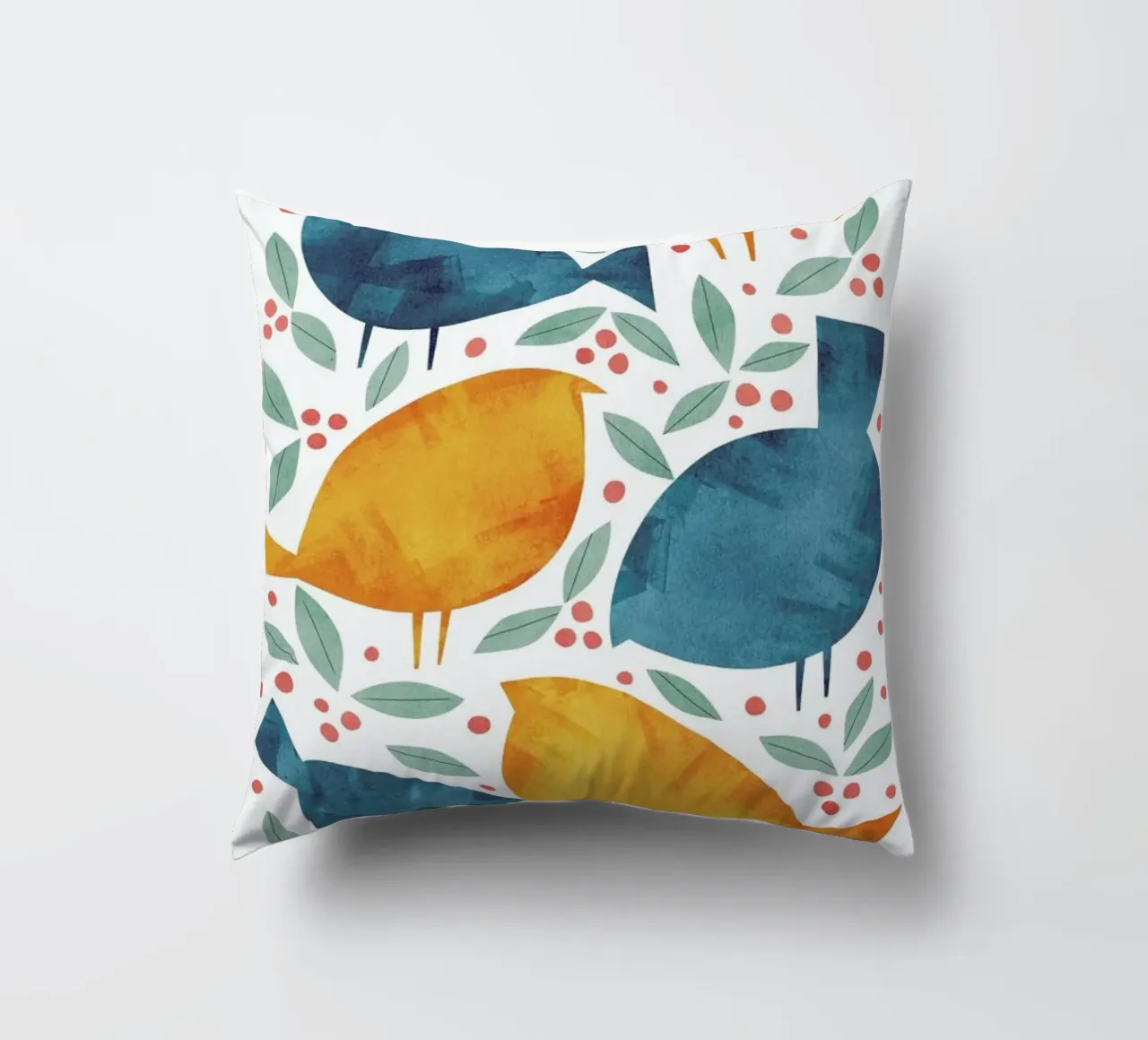 Birds decorative cushion by Tracie Andrews