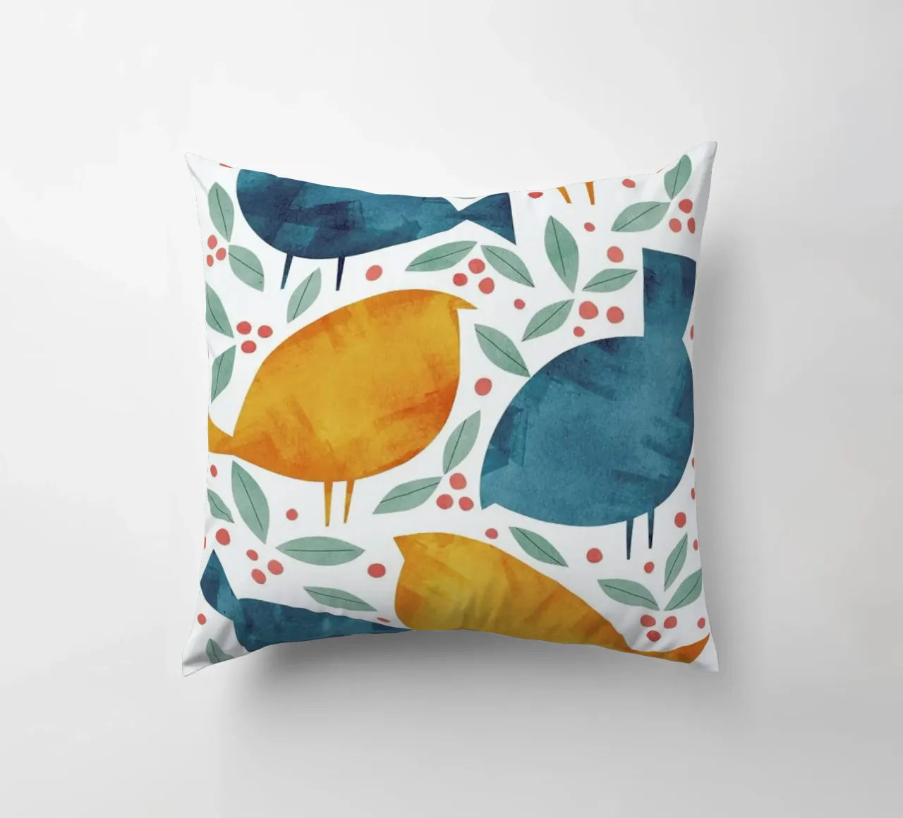 Birds decorative cushion by Tracie Andrews