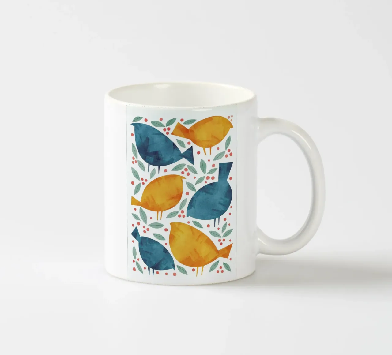 Birds ceramic mug by Tracie Andrews