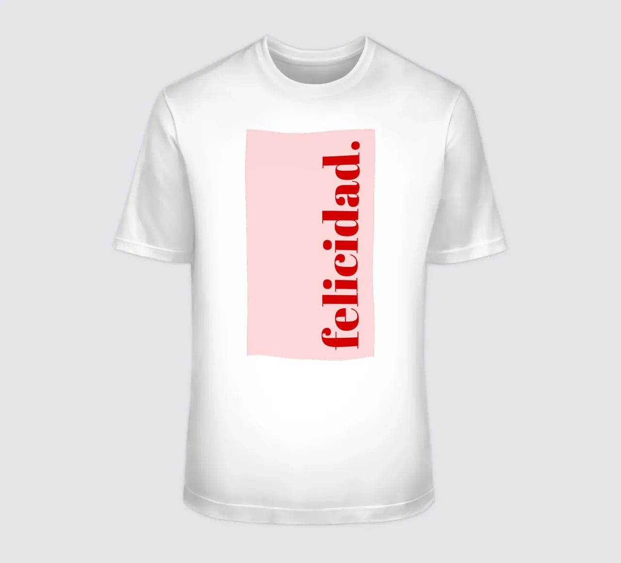 Happiness in Red - Design tipografico spagnolo t-shirt da Studio Mooodz
