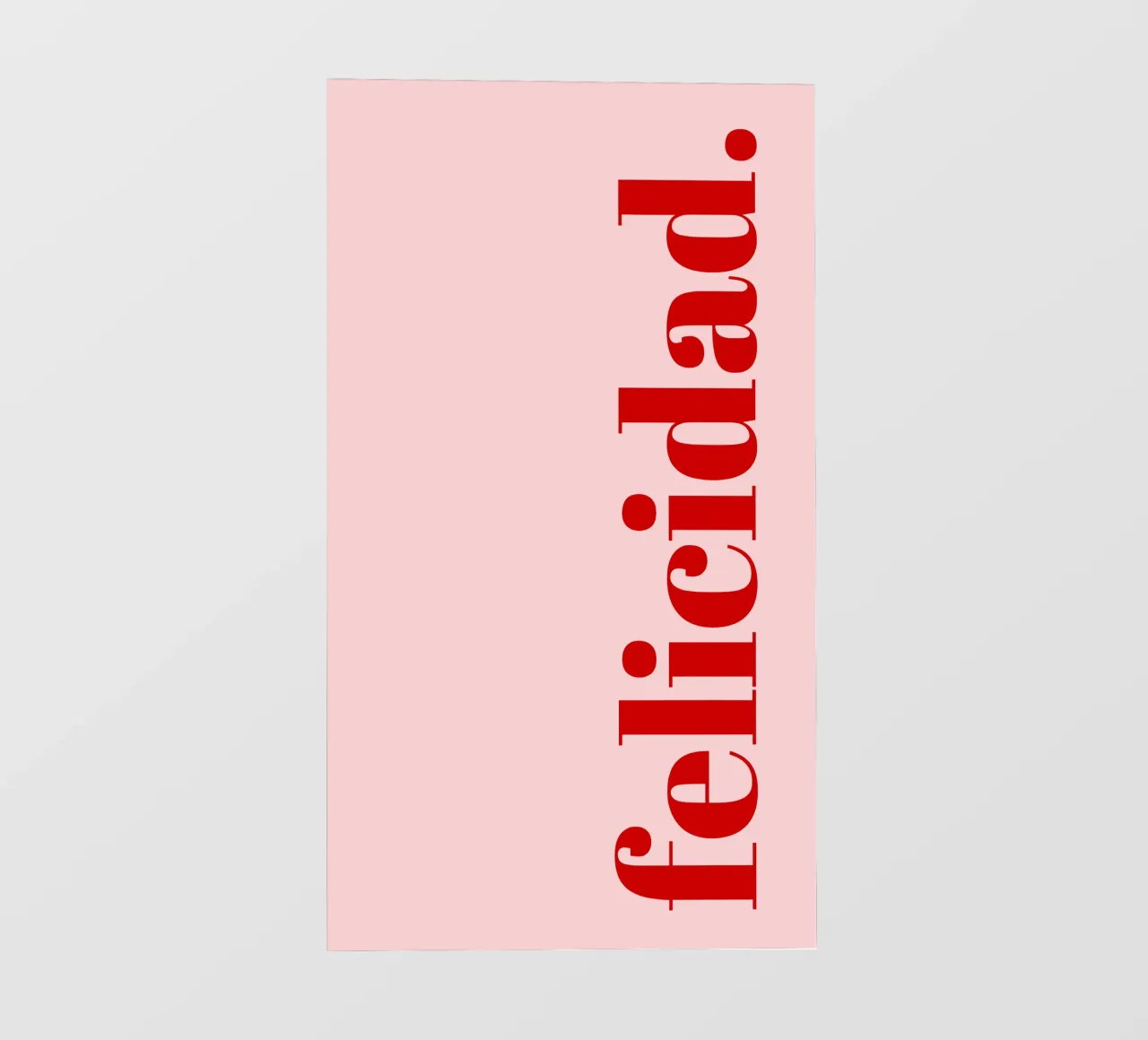 Happiness in Red - Design tipografico spagnolo pellicola backlit da Studio Mooodz