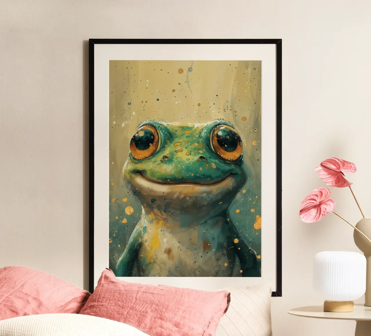 Rana de ojos dorados hahnemühle de Manh beo