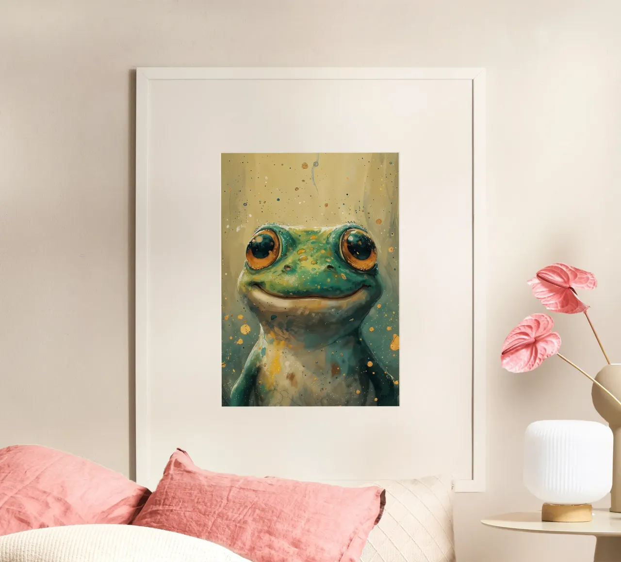 Rana de ojos dorados hahnemühle de Manh beo