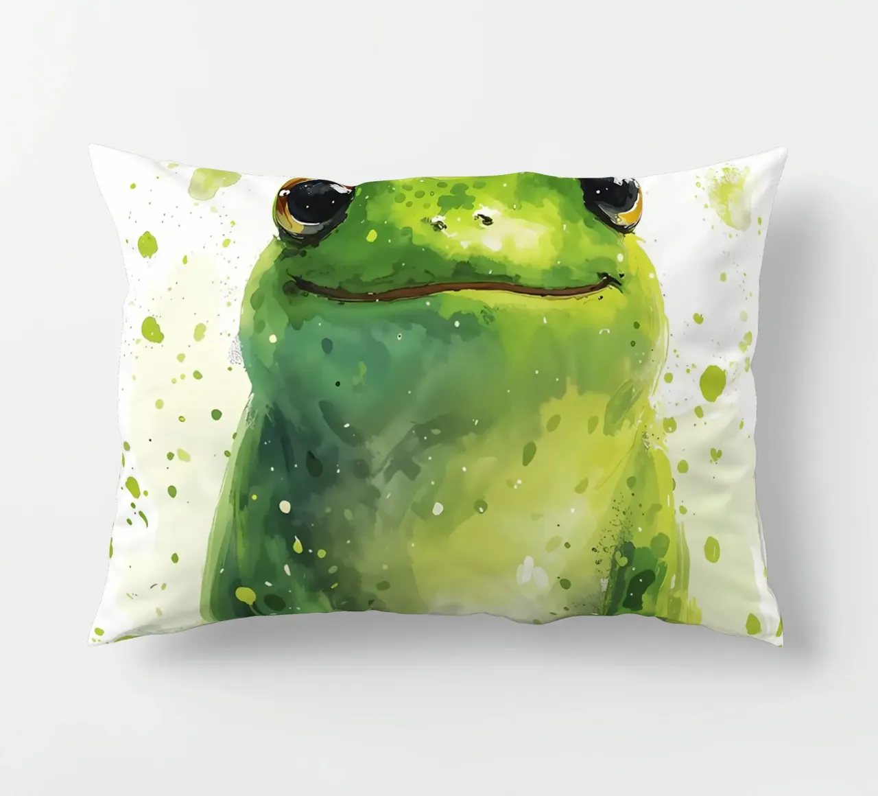 Rana dallo sguardo verde - Acquerello Serenity cuscino da Manh beo