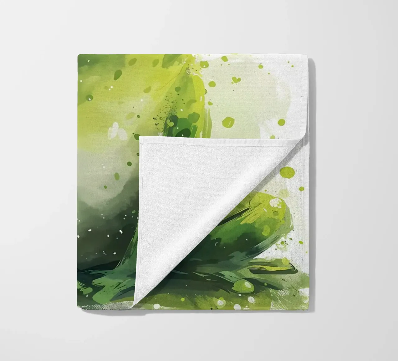 Rana dallo sguardo verde - Acquerello Serenity telo mare da Manh beo