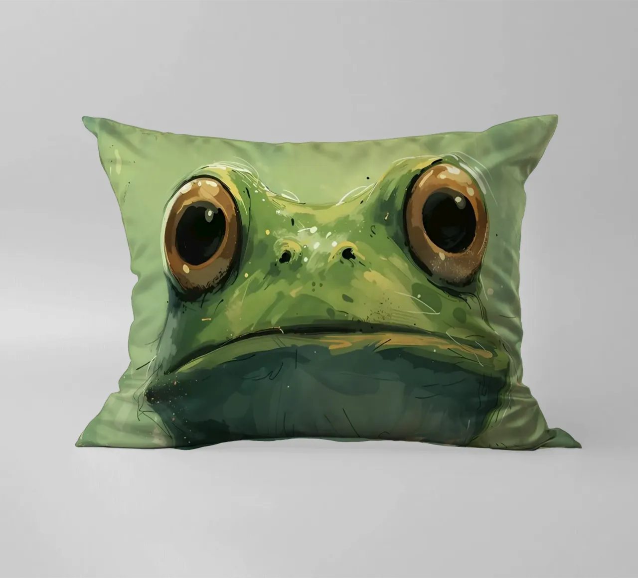 Rana dallo sguardo verde_ Uno sguardo stravagante cuscino da Manh beo