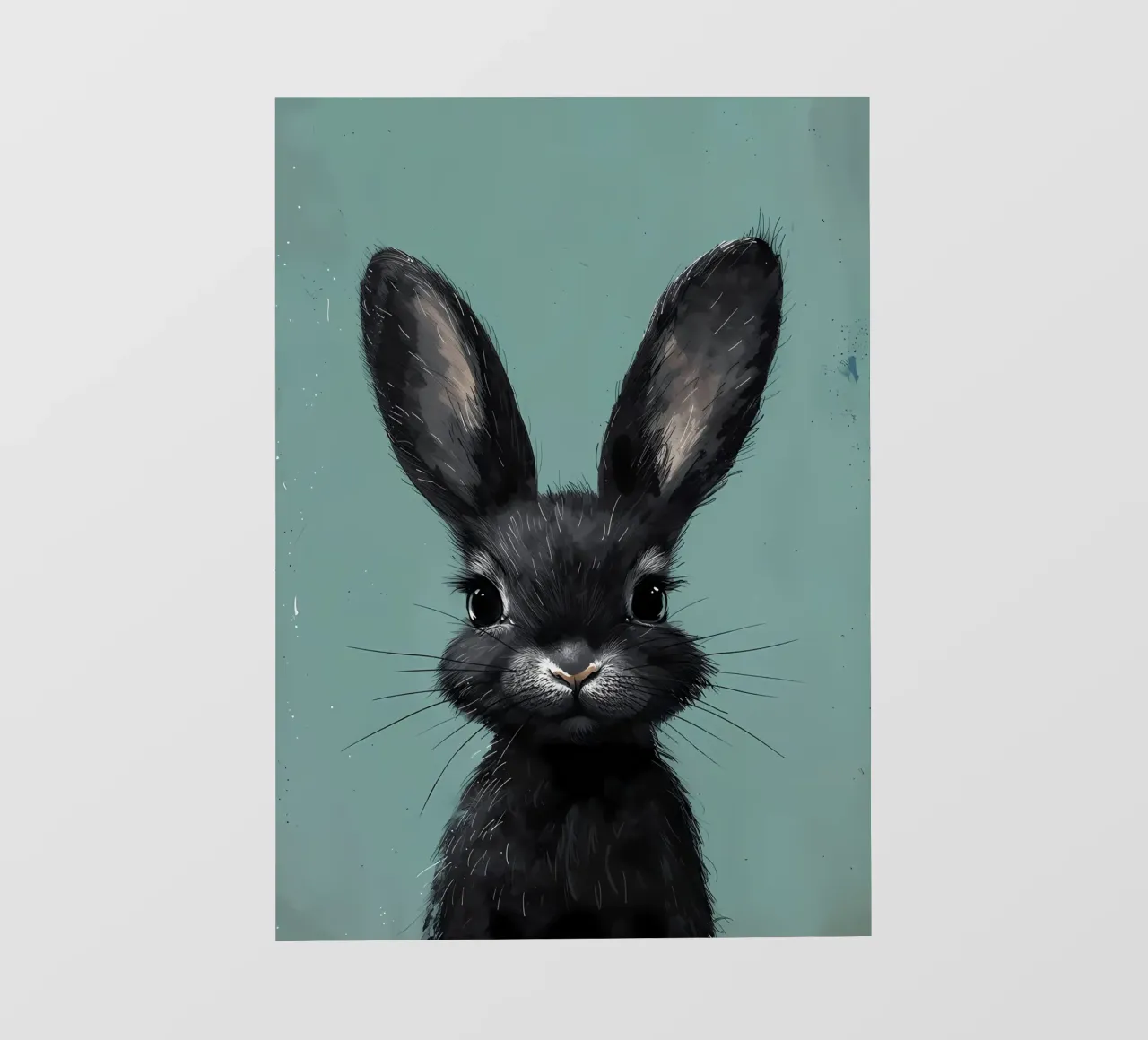 Lively Black Bunny pvc cover by Manh beo