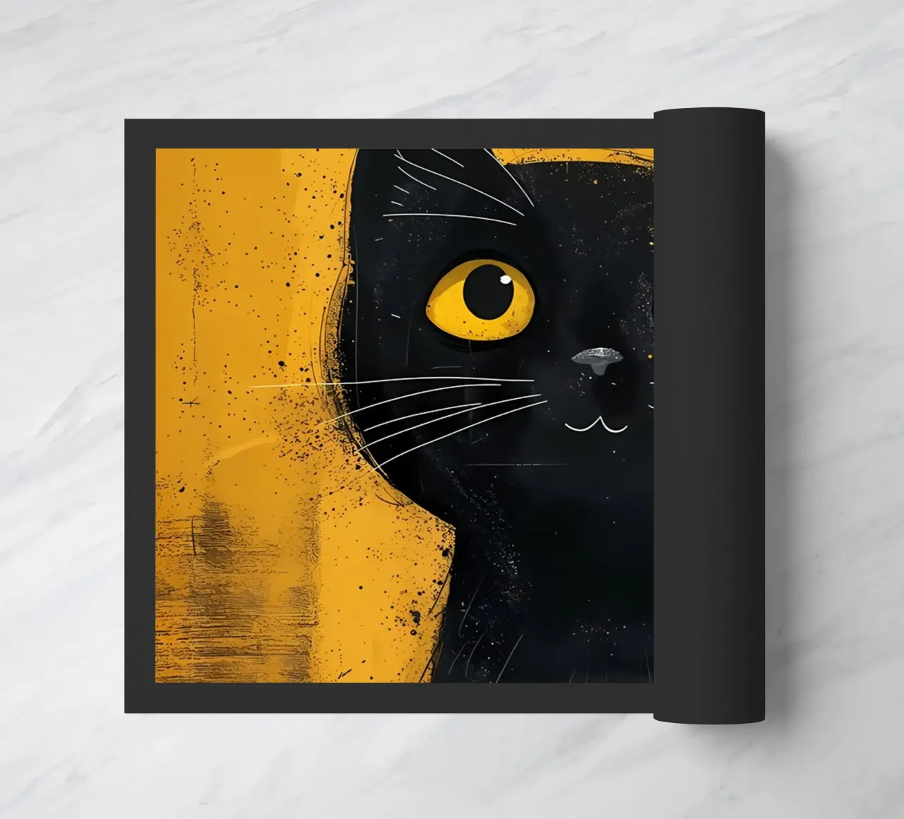 Gatto nero mistico zerbino da Manh beo