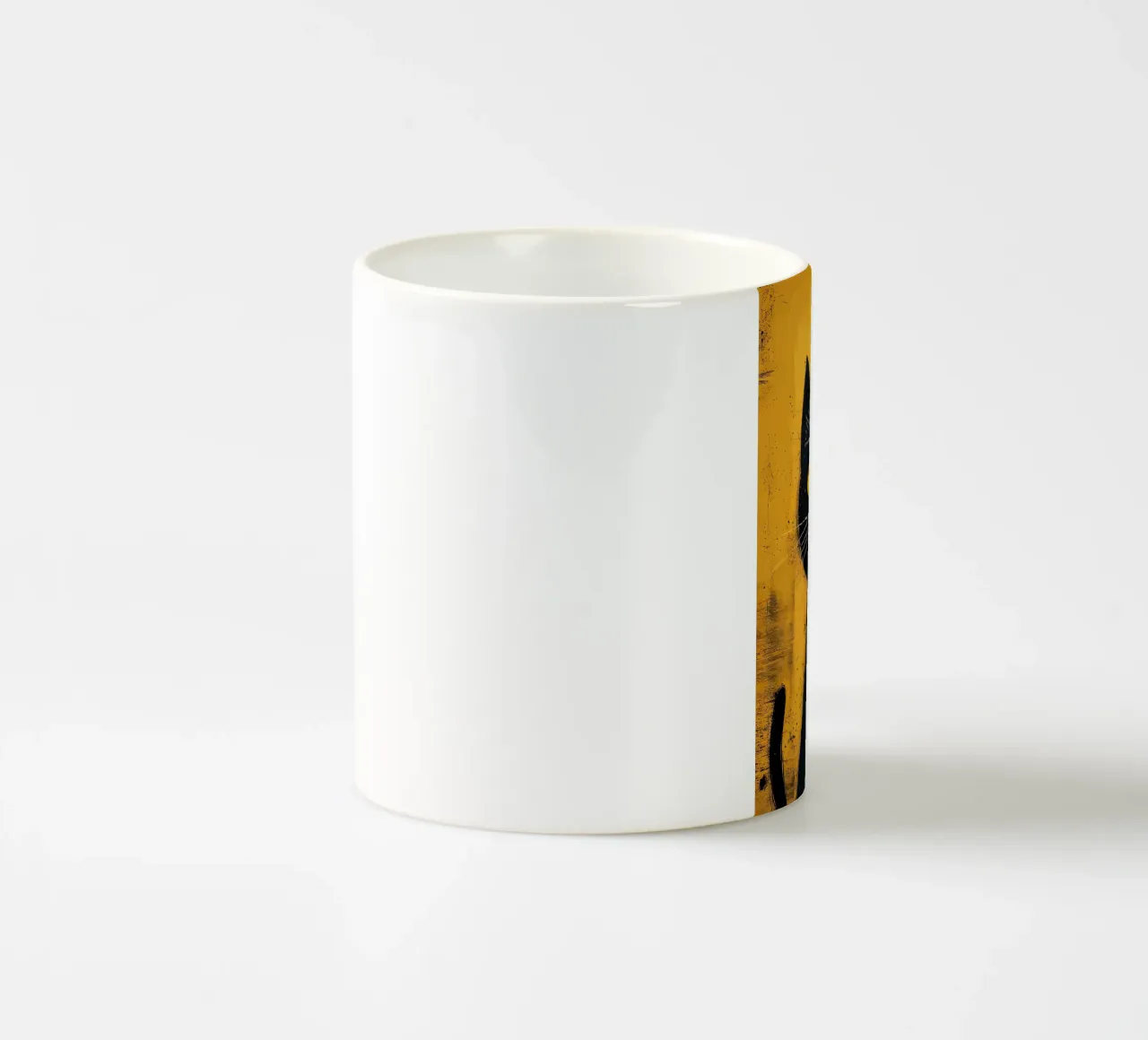 Gatto nero mistico tazza in ceramica da Manh beo