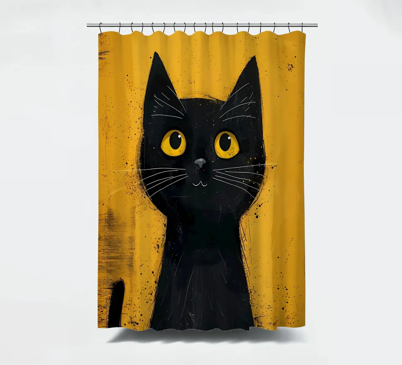 Gatto nero mistico tenda da doccia da Manh beo