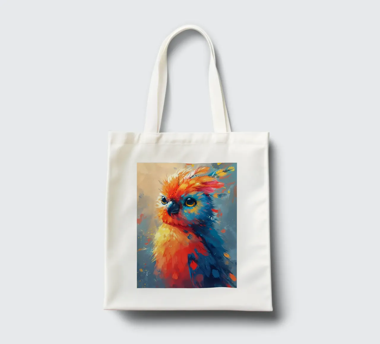 Parrot Palette borsa in juta da Manh beo