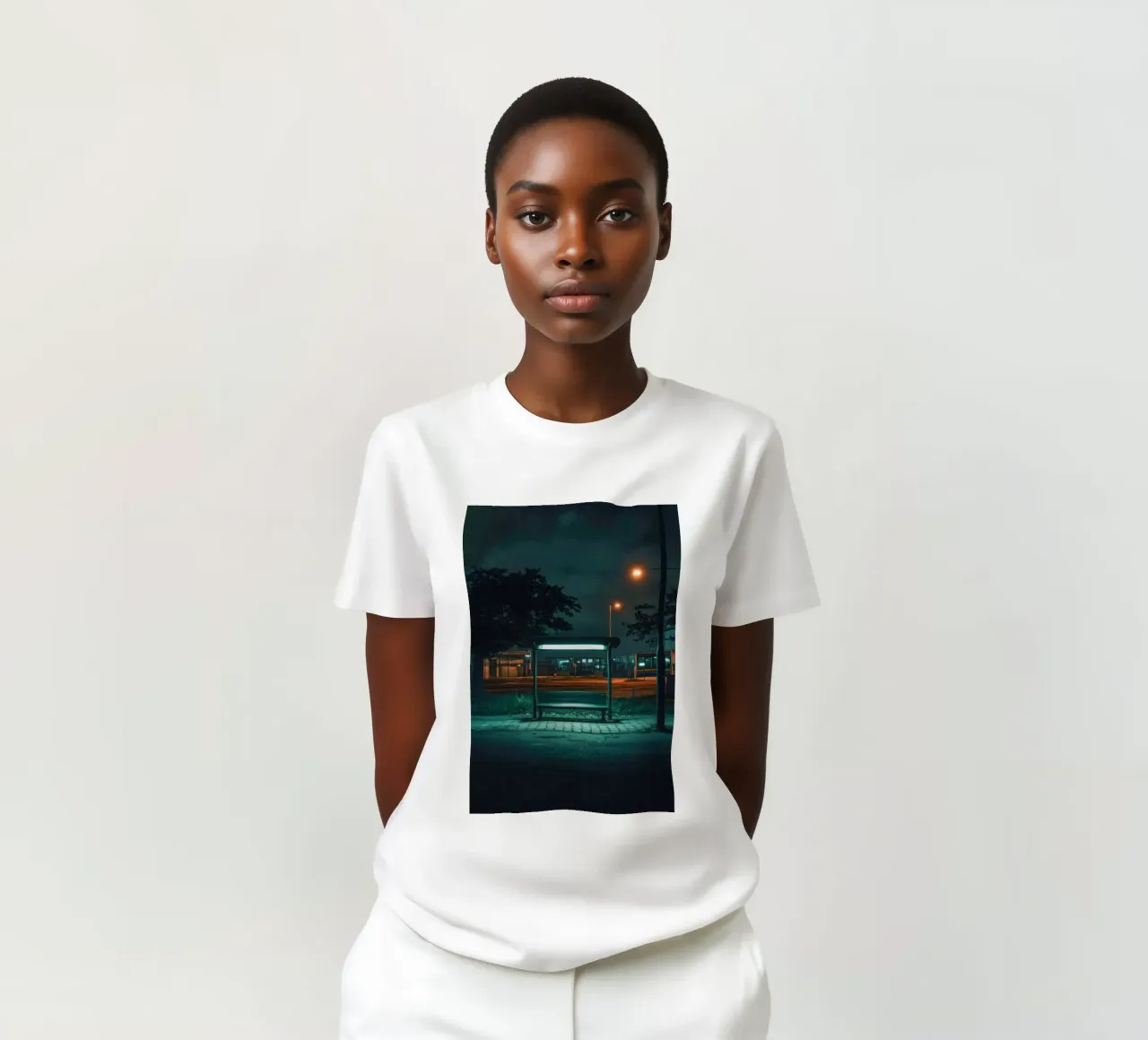 Silent Waiting in Hanoi t-shirt by By Night
