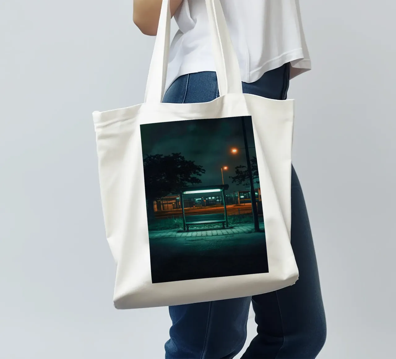 Silent Waiting in Hanoi tote bag by By Night