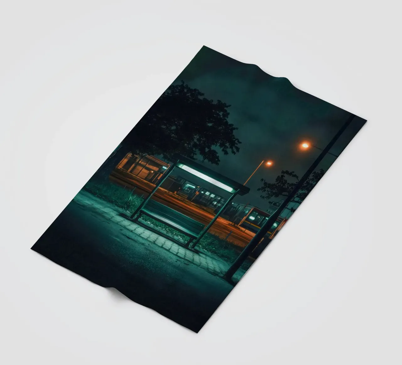 Silent Waiting in Hanoi fleece blanket by By Night